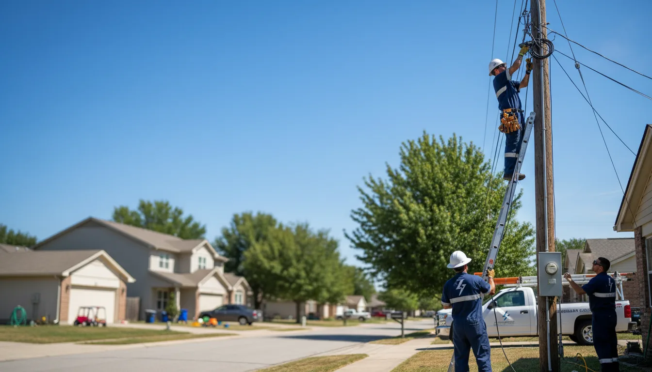 Residential electrician providing installation services in Pikesville, MD